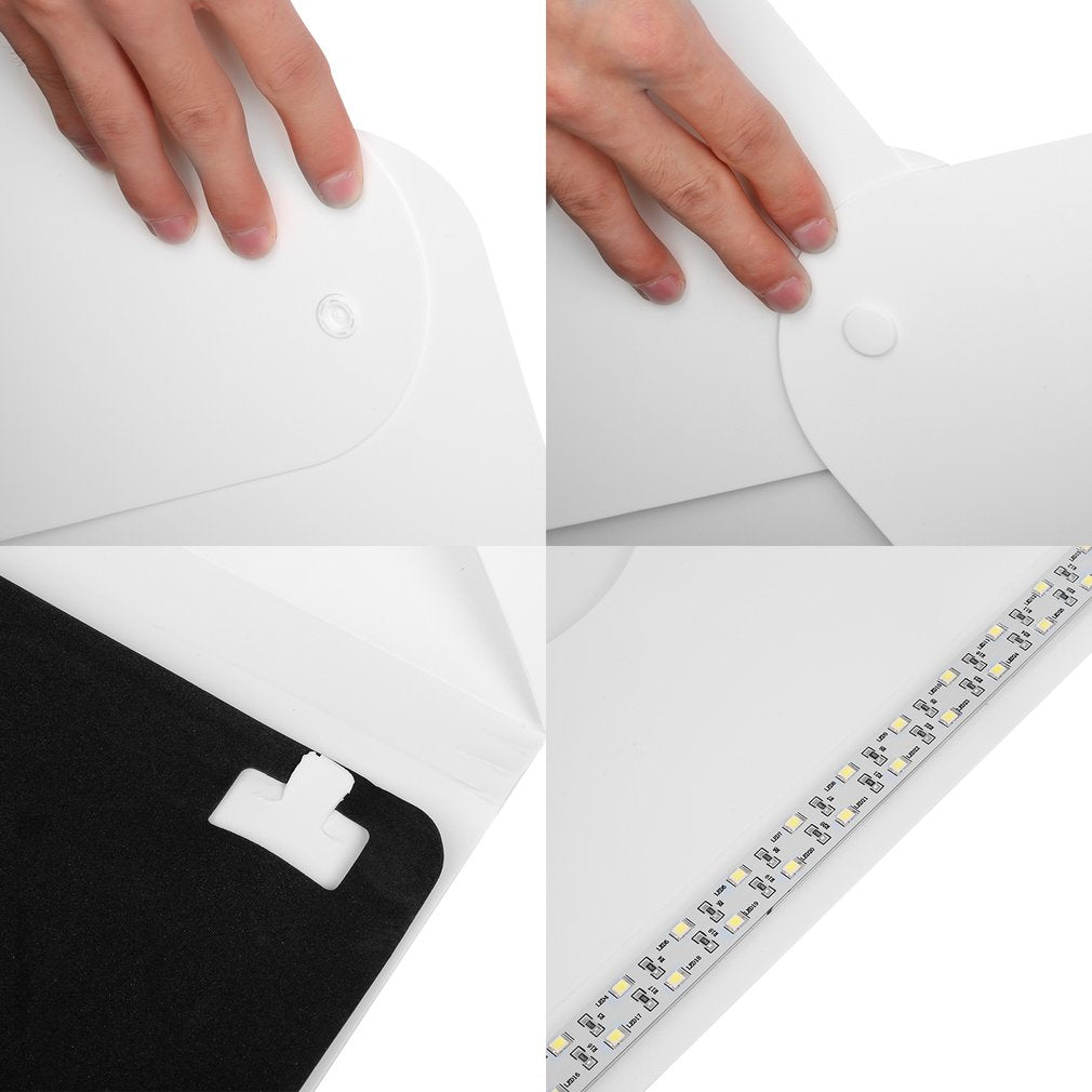 Foldable Light Room LED Photo Studio Photography Light Tent Backdrop Mini Box