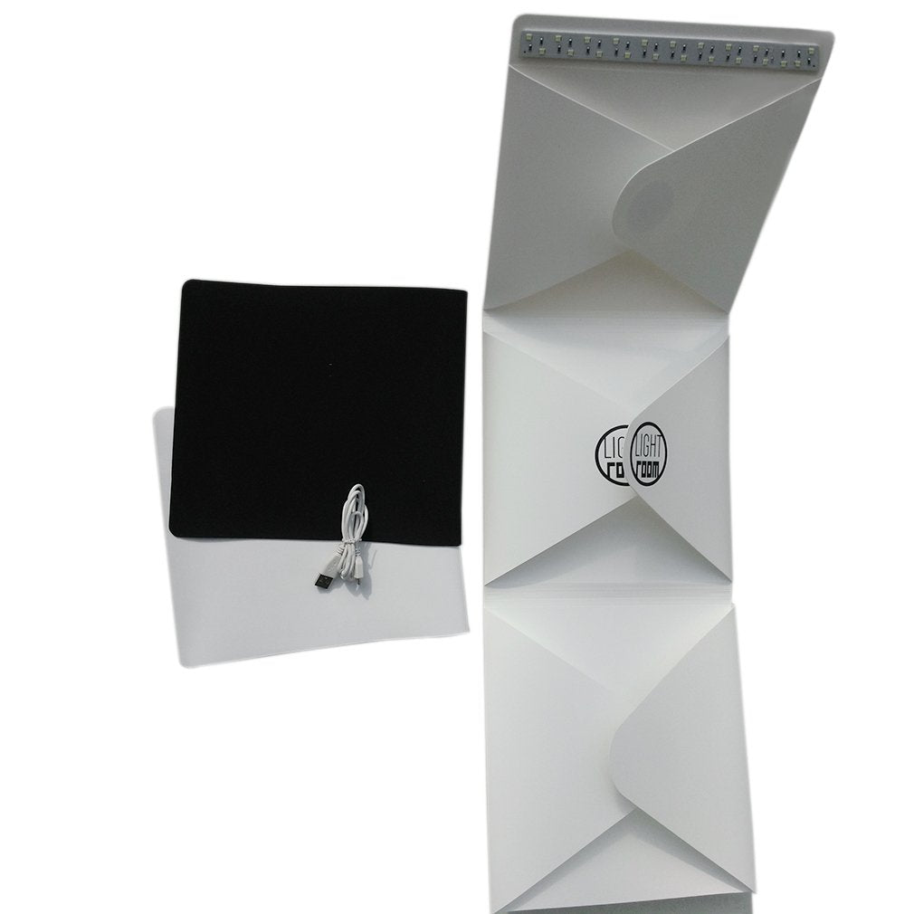 Portable Mini Photo Studio Box Photography Backdrop Built-in Light Photo Box