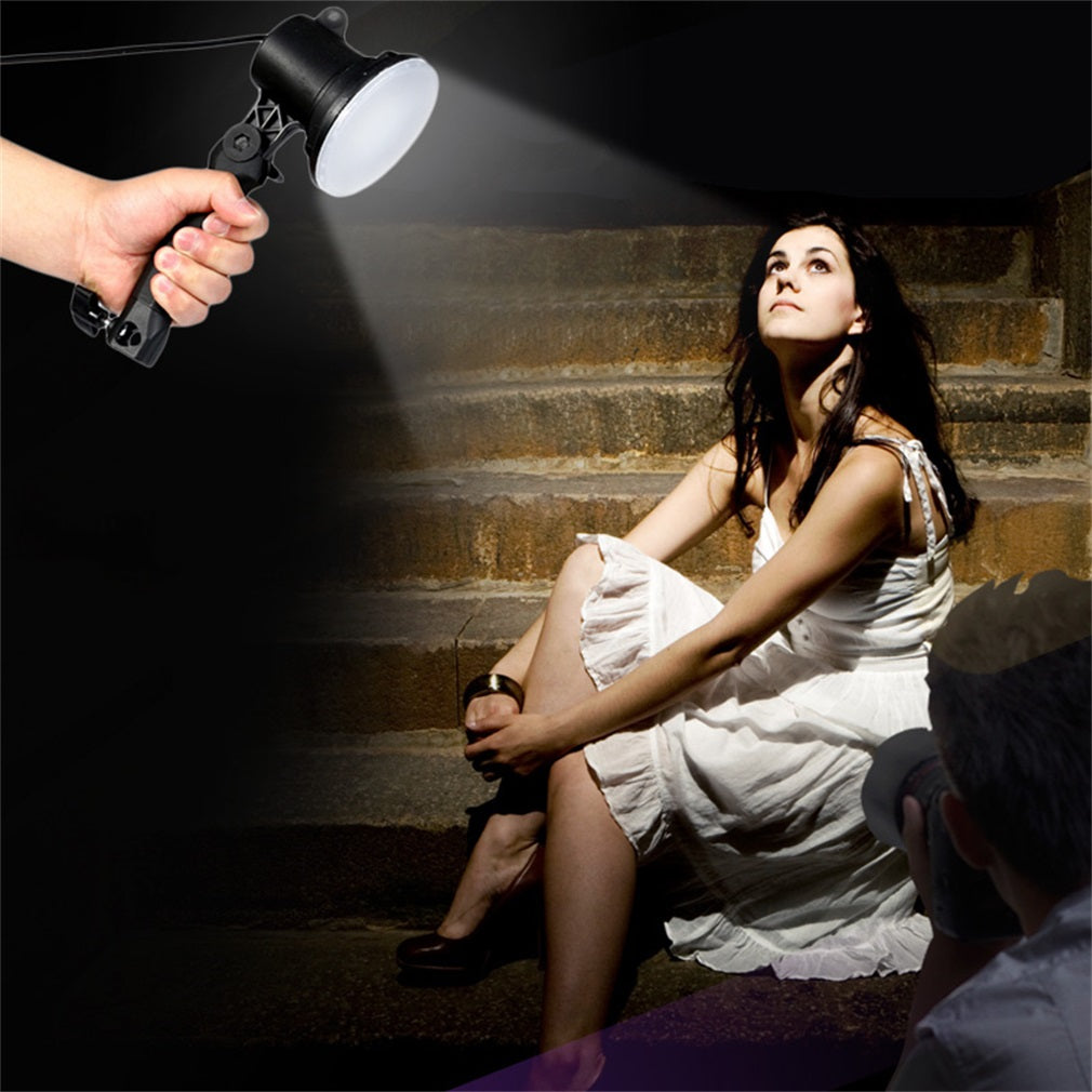 Handheld Portable LED Lamp Photography Studio Light Bulb Bright Camera Light - EU Plug
