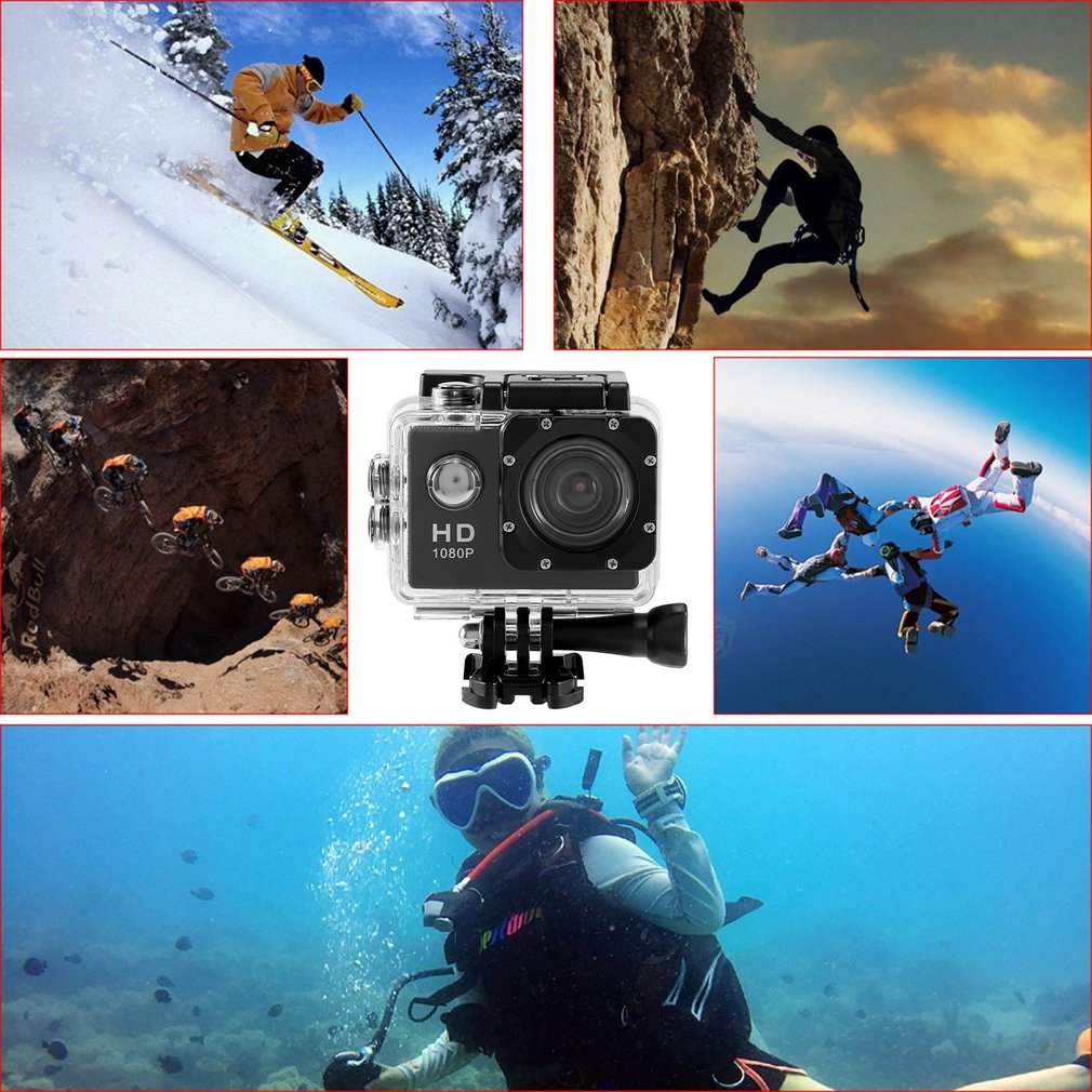 SJ4000(X2H) 2.0 inch HD 1080P 12MP Sports Car DV Video Action Camera - Black