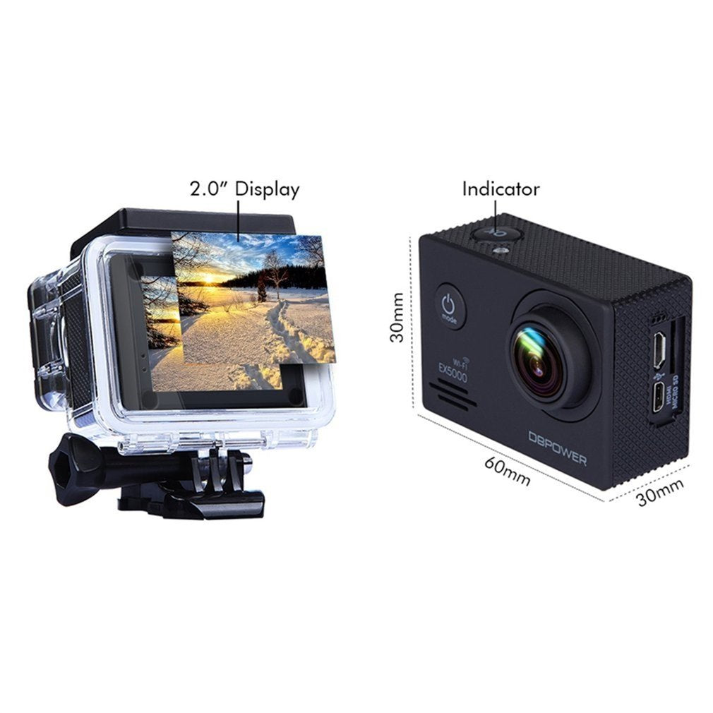 SJ4000(X2H) 2.0 inch HD 1080P 12MP Sports Camera Action Camera DV Video - Blue