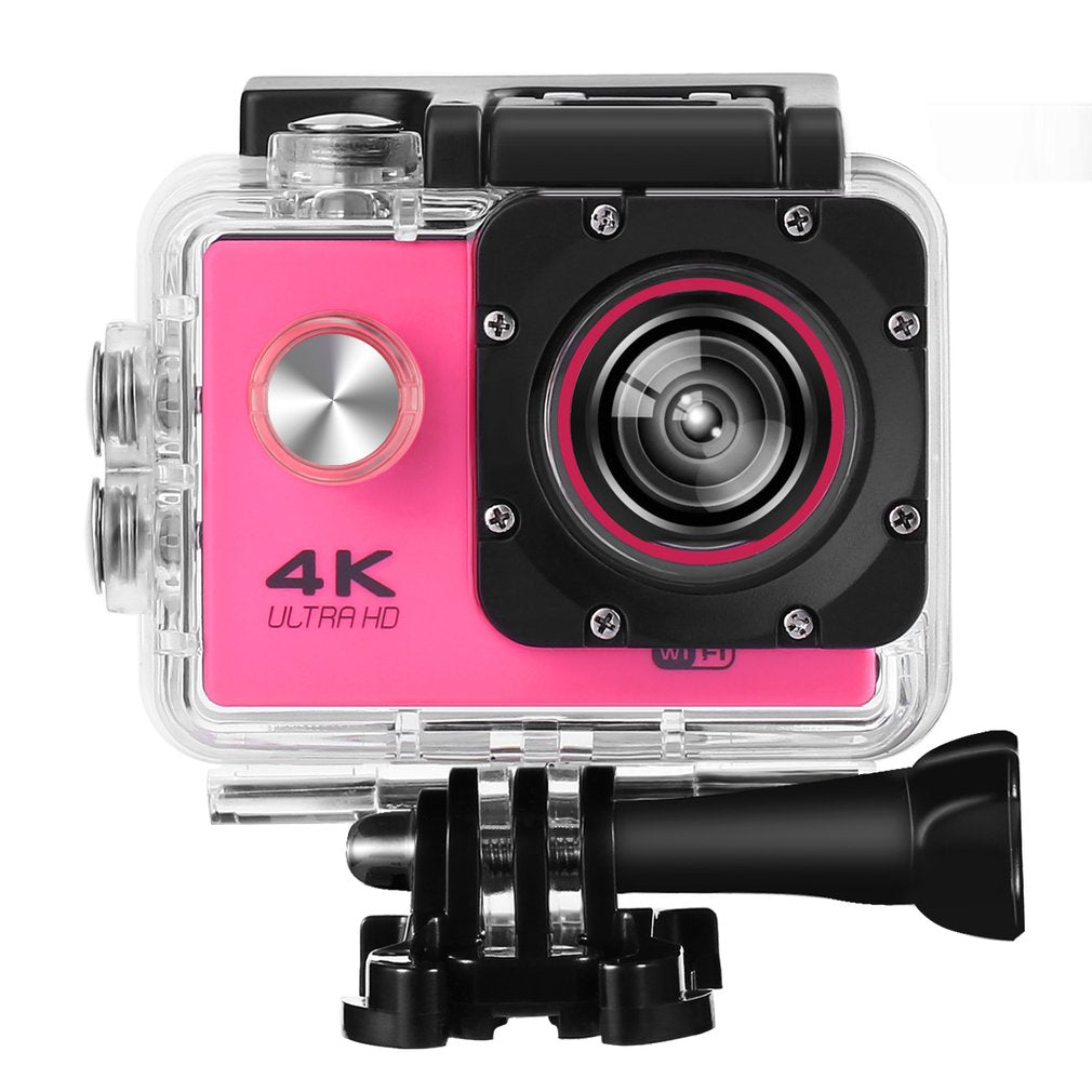 SJ60 2.0-inch LCD Waterproof 4K Wifi HD 1080P Sports Camera Camcorder - Rose