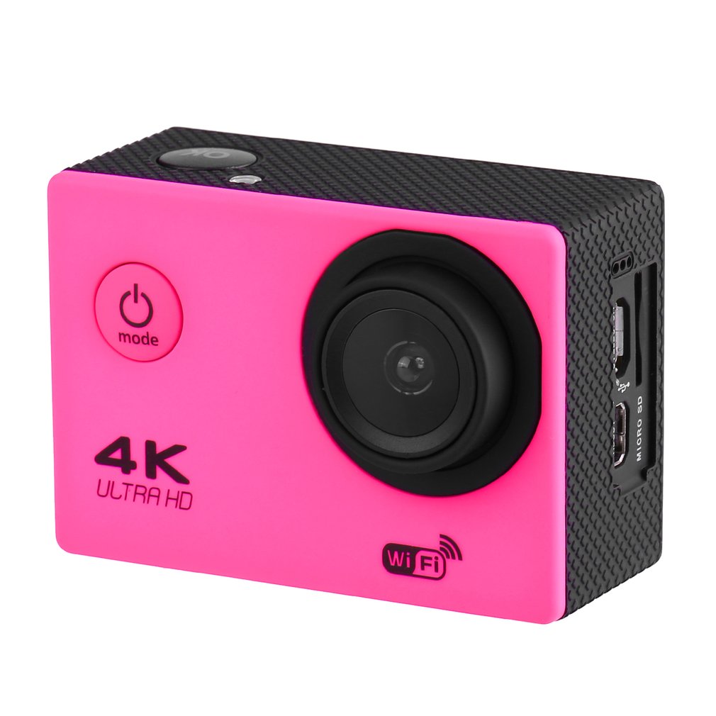 SJ60 2.0-inch LCD Waterproof 4K Wifi HD 1080P Sports Camera Camcorder - Rose