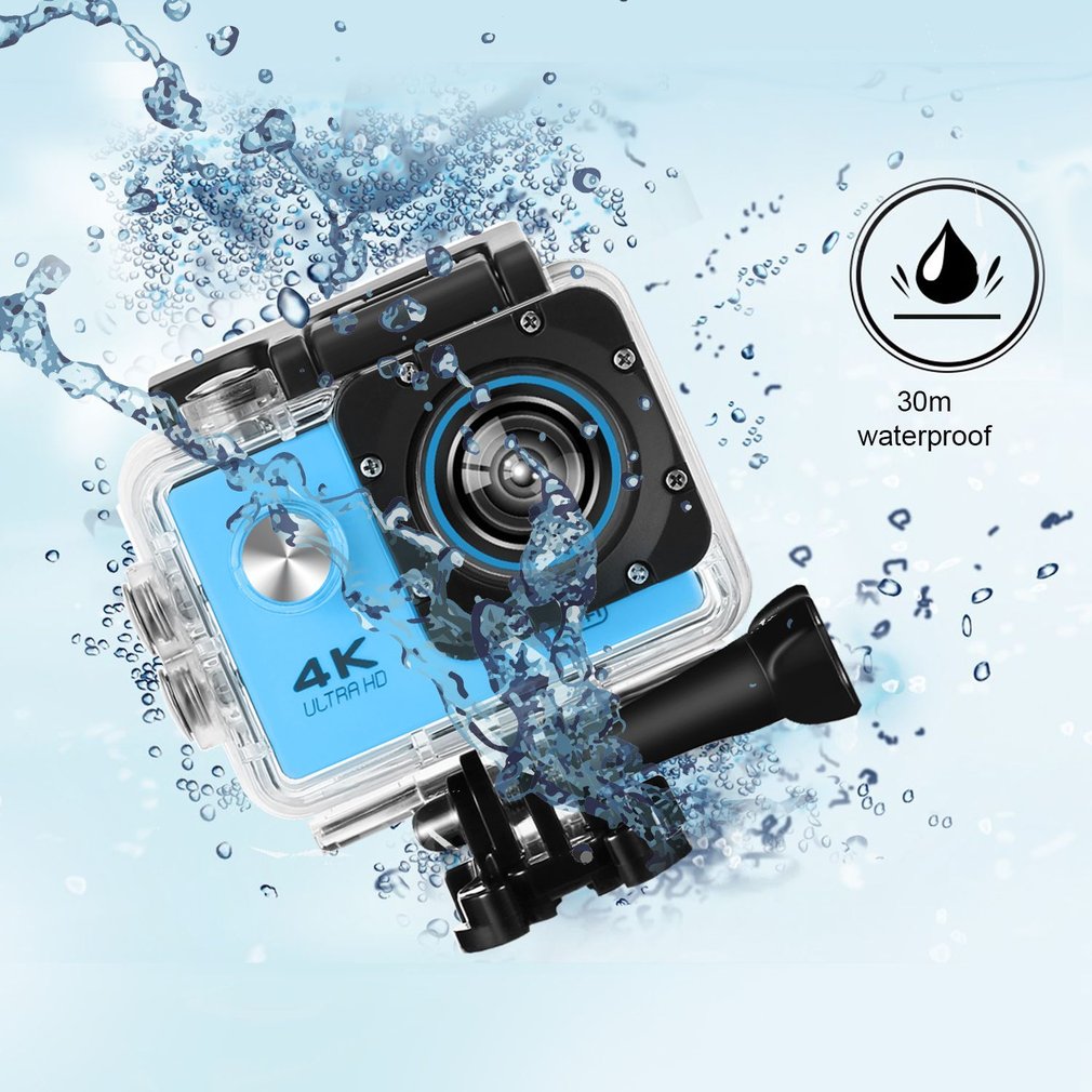 SJ60 2.0-inch LCD Waterproof 4K Wifi HD 1080P Action Camera Camcorder - Blue