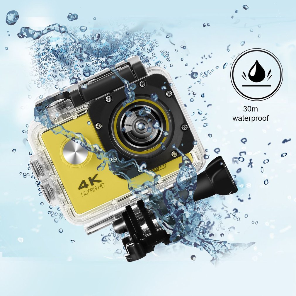 SJ60 2.0-inch LCD Waterproof 4K Wifi HD 1080P Action Camera DVR Camcorder - Yellow