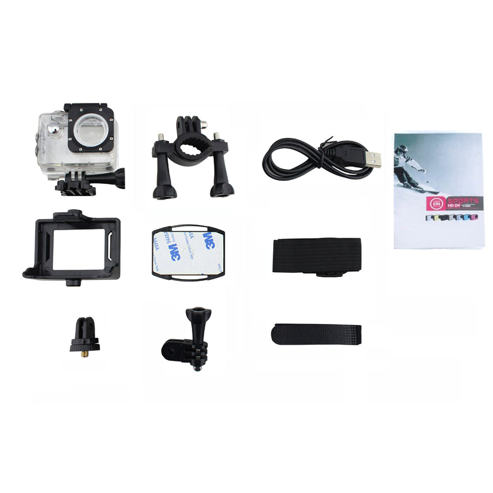 SJ60 2.0-inch LCD Waterproof 4K Wifi HD 1080P Action Camera DVR Camcorder - Yellow