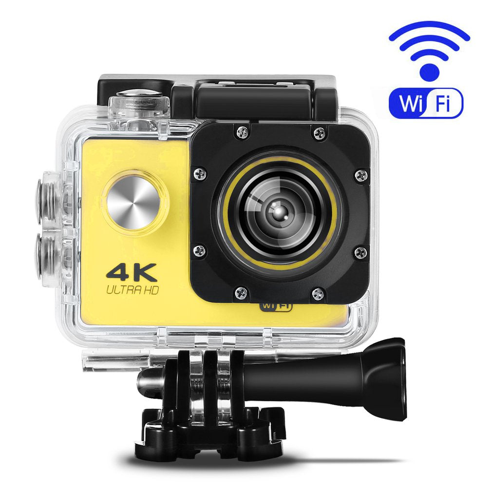SJ60 2.0-inch LCD Waterproof 4K Wifi HD 1080P Action Camera DVR Camcorder - Yellow