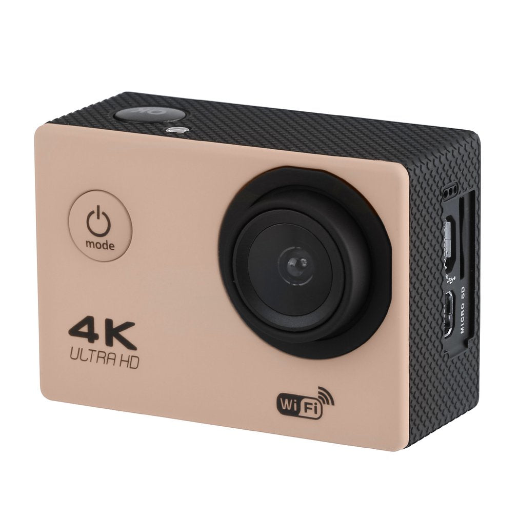 SJ60 2.0-inch LCD 1080P Sports Camera Waterproof 4K Wifi HD Camcorder - Gold