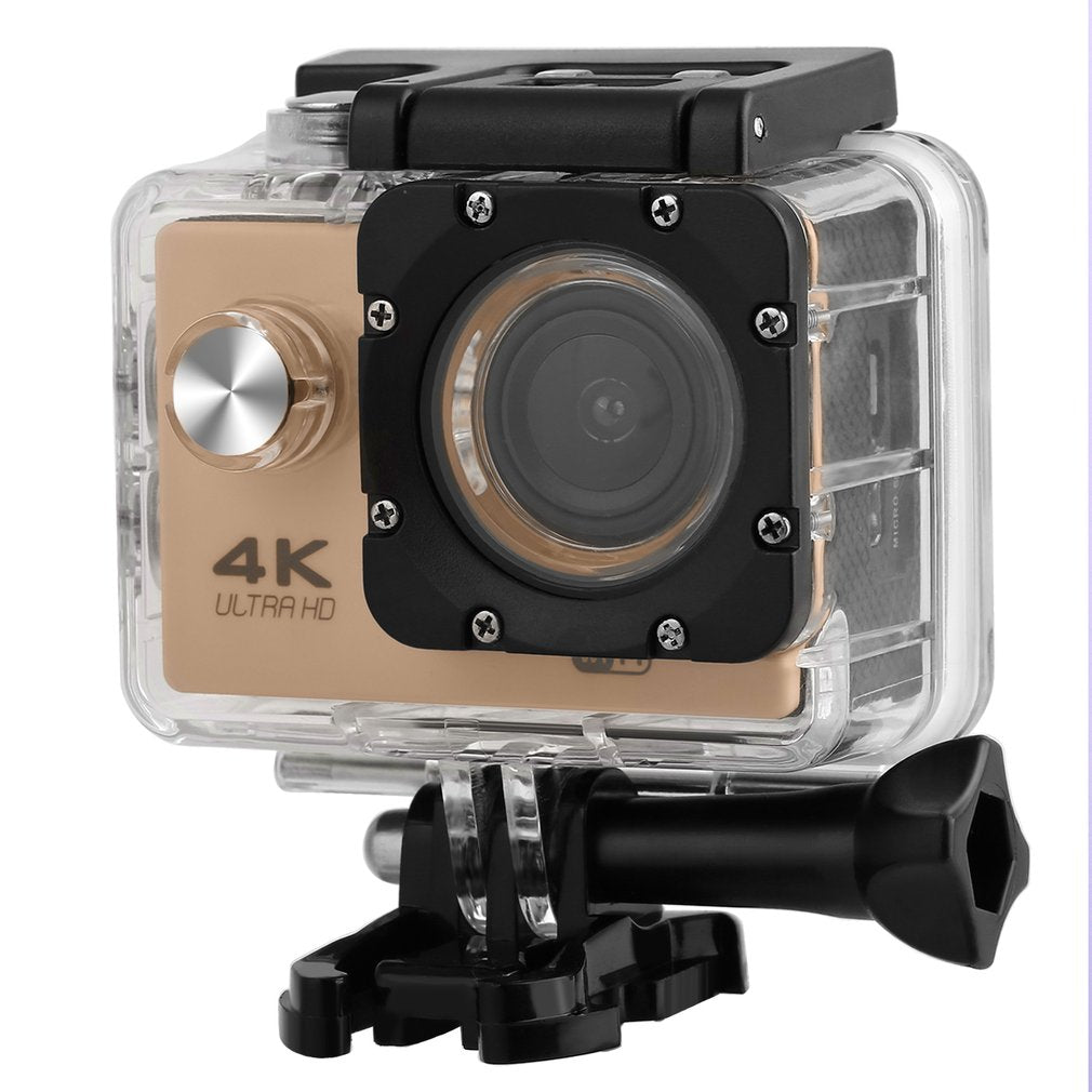 SJ60 2.0-inch LCD 1080P Sports Camera Waterproof 4K Wifi HD Camcorder - Gold