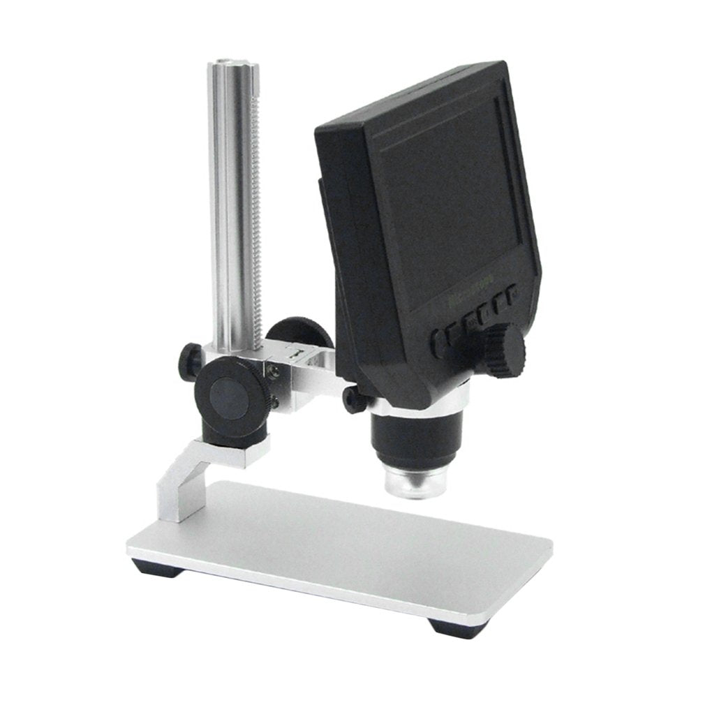 HD 3.6MP CCD 4.3" OLED Screen Display 600X Digital Microscope with Metal Bracket