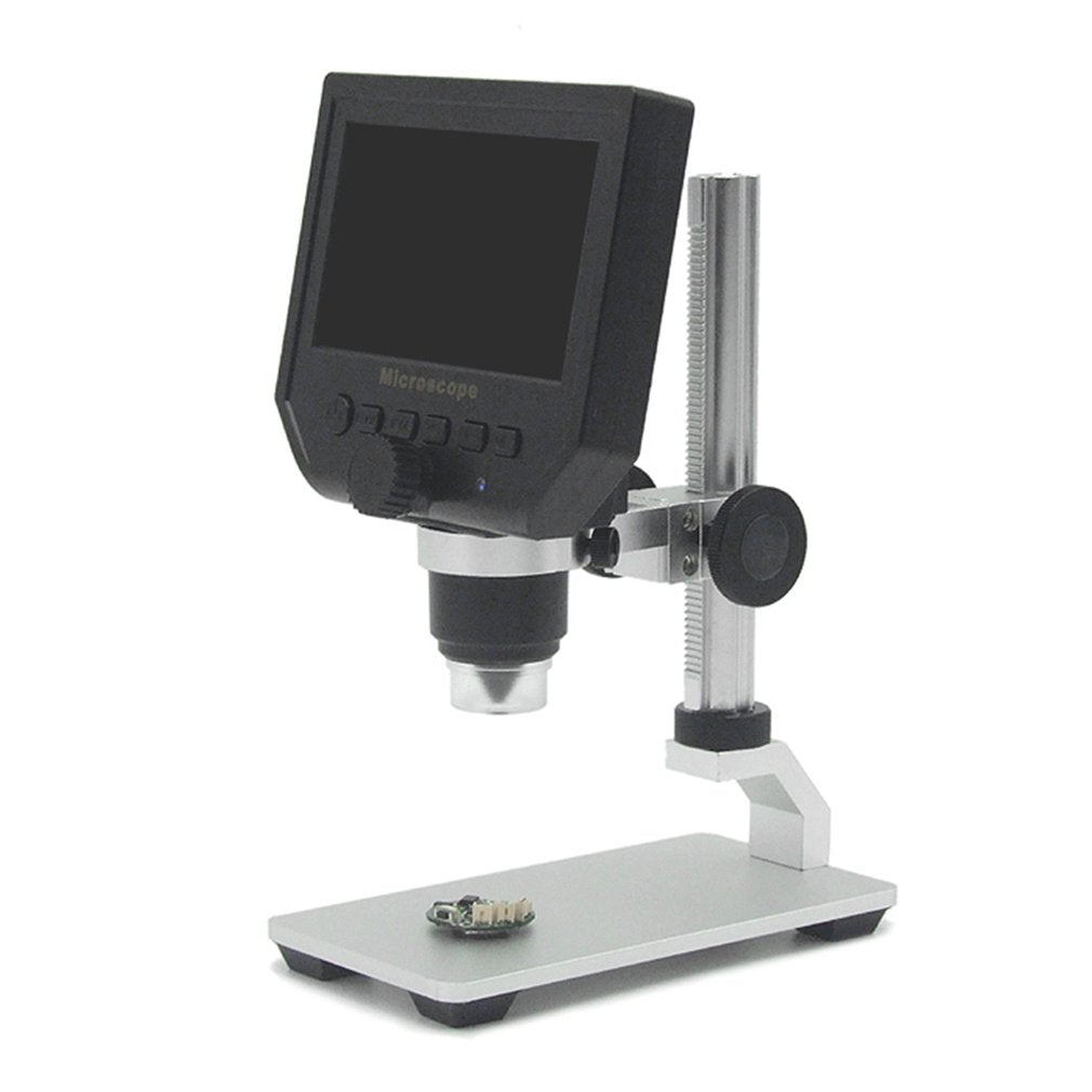 HD 3.6MP CCD 4.3" OLED Screen Display 600X Digital Microscope with Metal Bracket