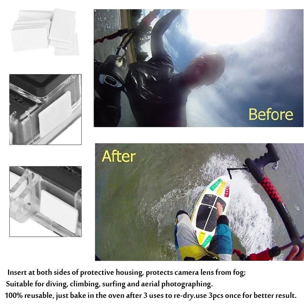 Sports Action Camera Accessories Set With 360° Rotation Clip Handle Grip