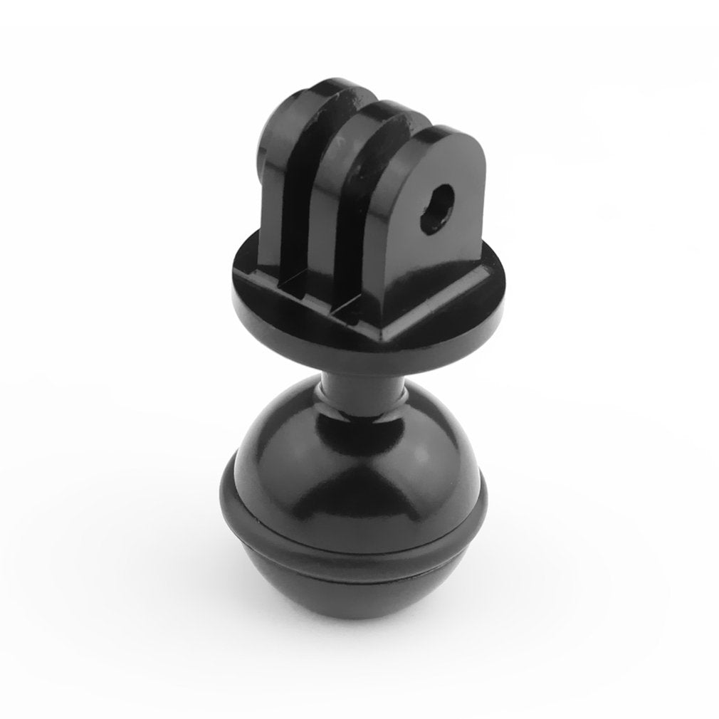 Aluminum Alloy Ball Head Camera Tripod Holder Bracket Ball Adapter for GoPro - Black