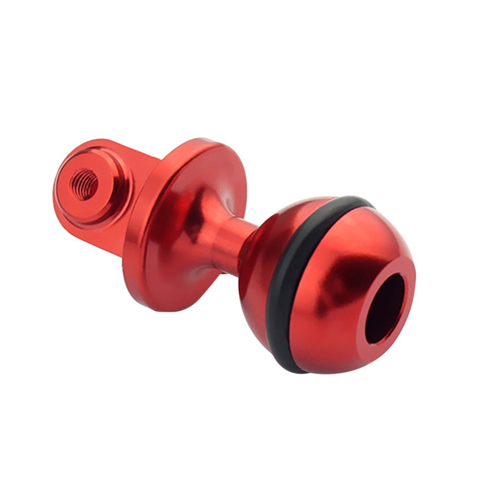 Aluminum Alloy Ball Head Camera Tripod Holder Bracket Ball Adapter for GoPro - Red