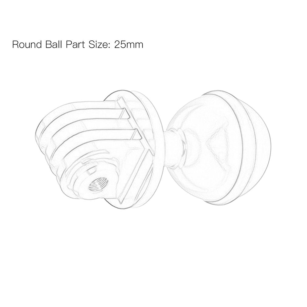 Aluminum Alloy Ball Head Camera Tripod Holder Bracket Ball Adapter for GoPro - Red