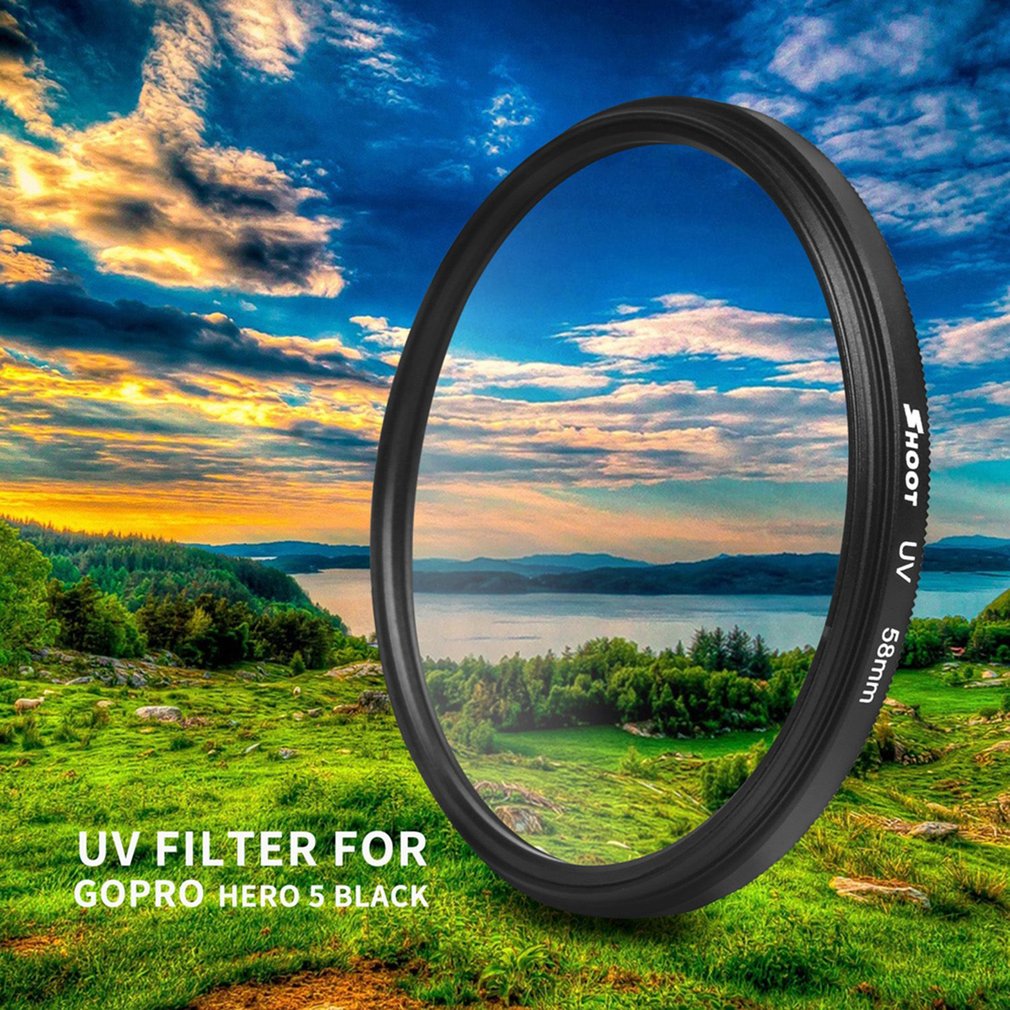 6 in 1 Sport Camera Filter Set Diving UV Yellow Red Filter for Gopro Hero 6/5