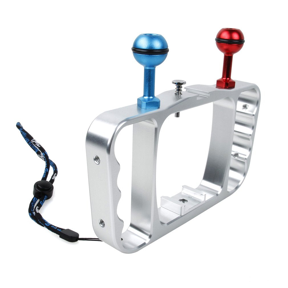 Diving Photography Bracket Aluminium Alloy Handheld Holder for Gopro Hero 3 - Silver