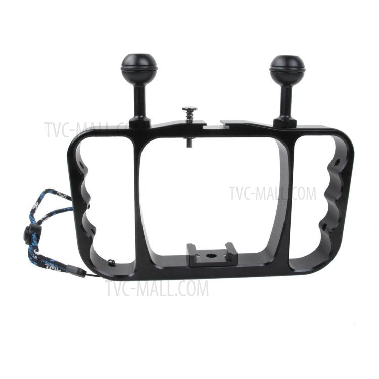 Diving Photography Bracket Aluminium Alloy Handheld Stand for Gopro Hero 3 - Black