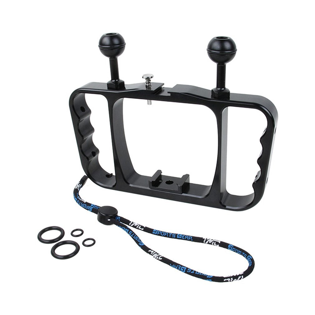 Diving Photography Bracket Aluminium Alloy Handheld Stand for Gopro Hero 3 - Black