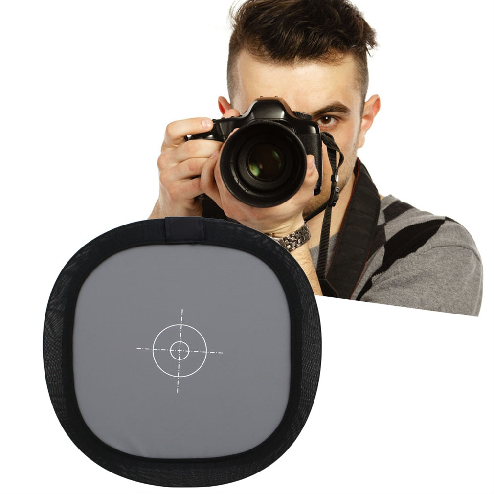 30cm Folding Grey Card Double Face (18% Gray + Pure White Balance Focus)