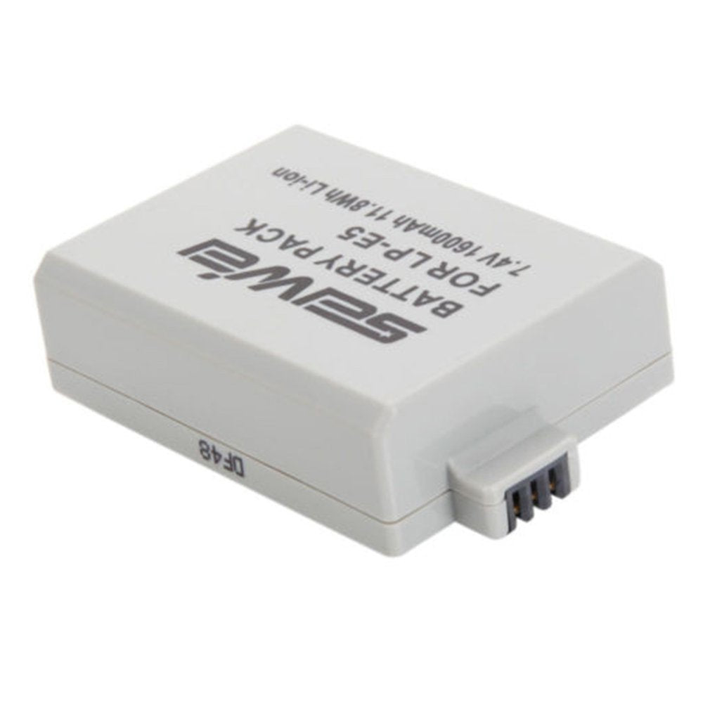 2PCS LP-E5 1600mAh Battery + LCD USB Dual Slot Charger Kit for Canon Digital Camera