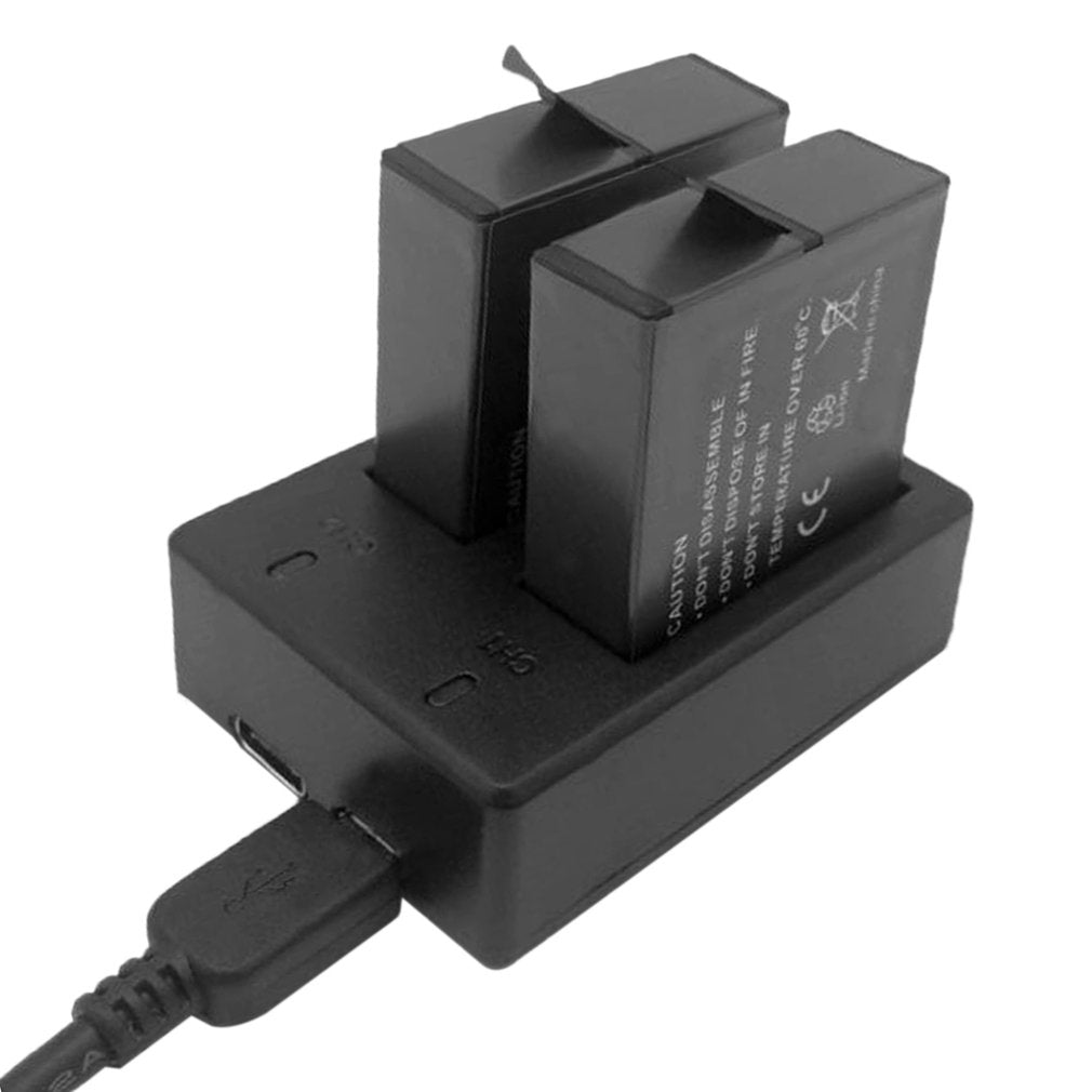 Portable Two Ports AHDBT-501 Battery Charger for Gopro Hero 5