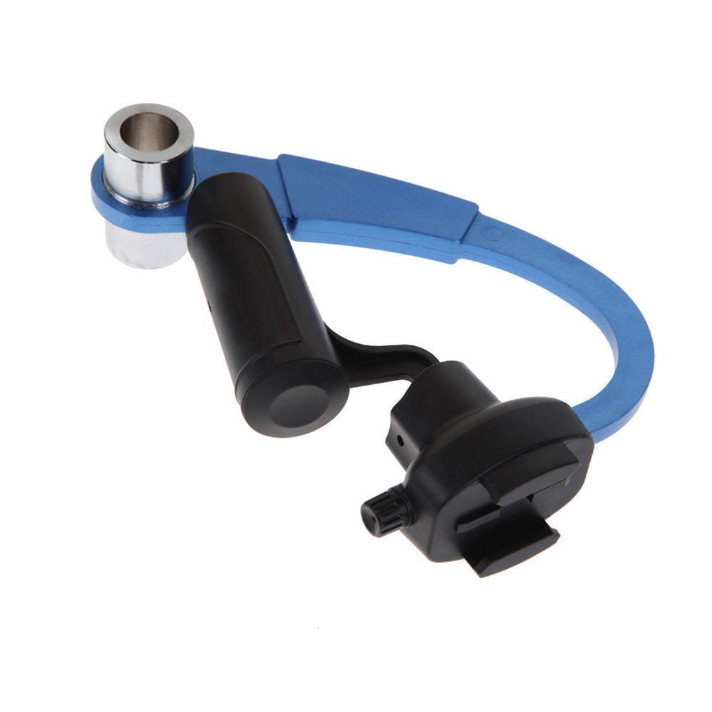 Bow-shaped Steadycam Hand Grip Handheld Video Shooting Stabilizer for GoPro - Blue