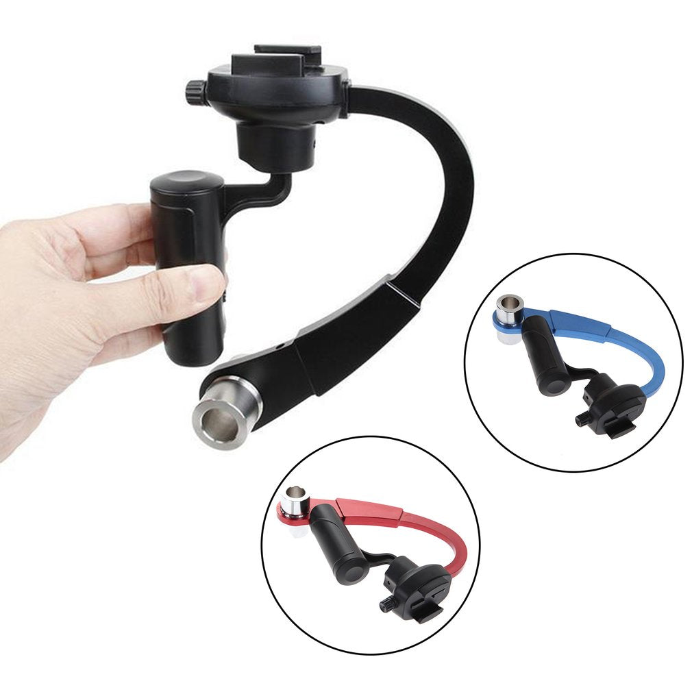 Bow-shaped Steadycam Hand Grip Handheld Video Shooting Stabilizer for GoPro - Blue