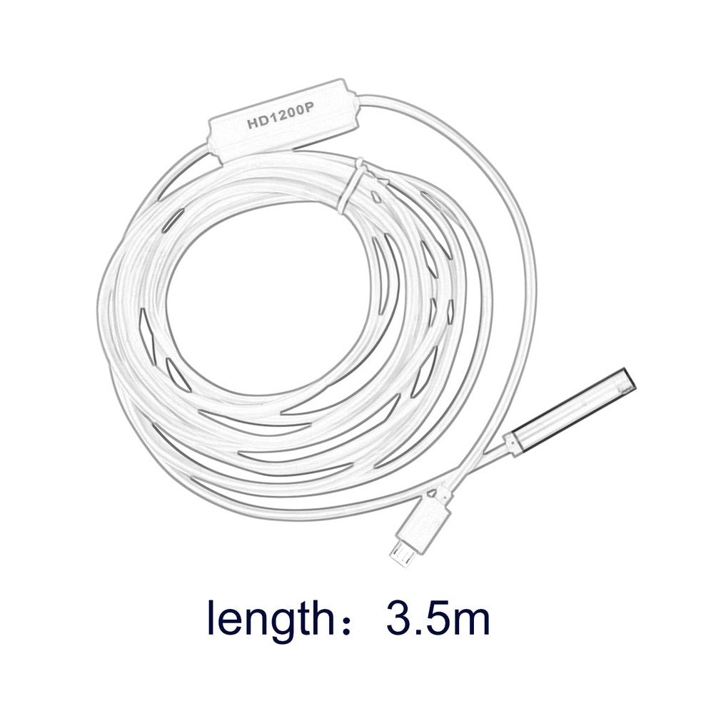 F130 HD 1200P Waterproof 8 LEDs Wifi Endoscope Camera 8.0mm Hard Cable - 3.5m