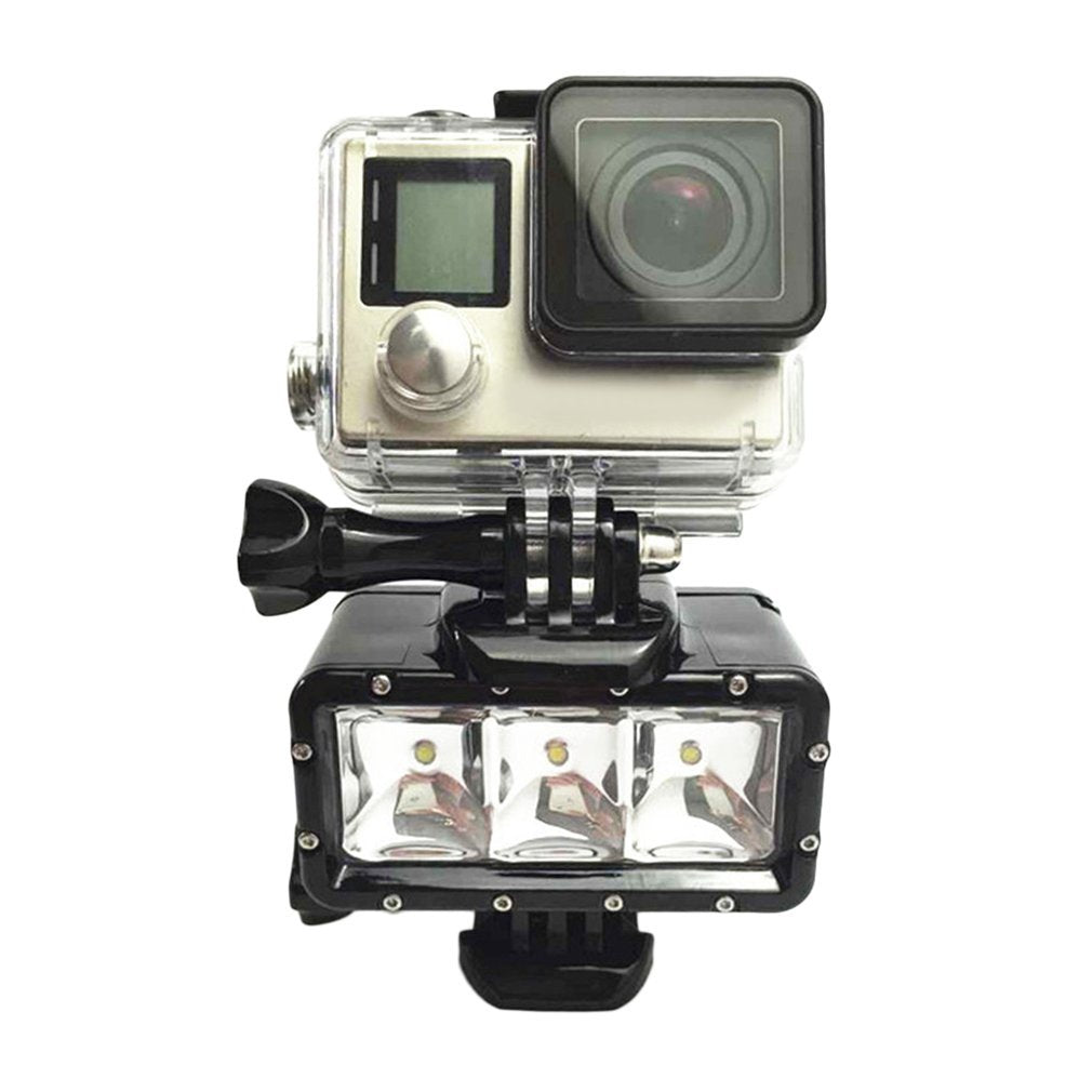 Underwater Diving Waterproof 40m LED Flash Video Light Mount