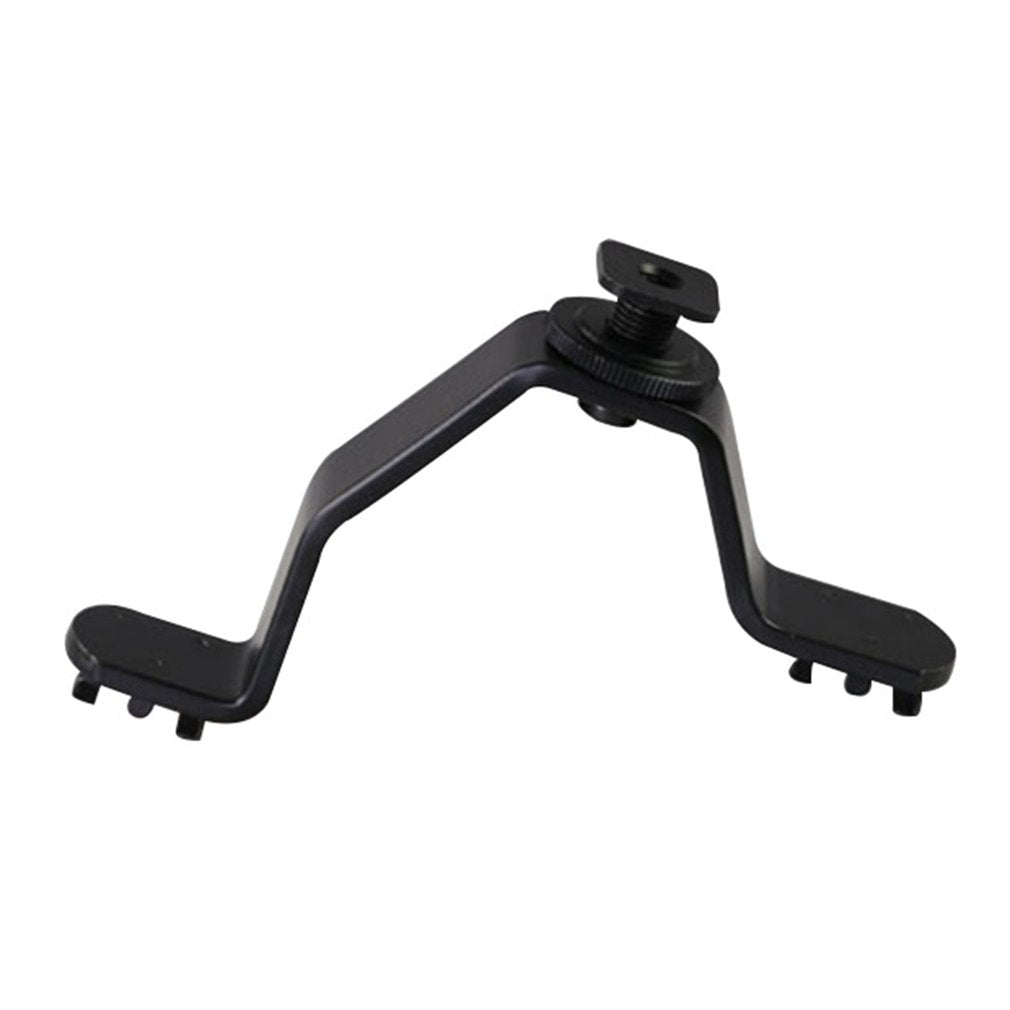 Multifunction Camera Triple Mount Hot Shoe V-shape Mount Bracket Triple for Monitors Microphones