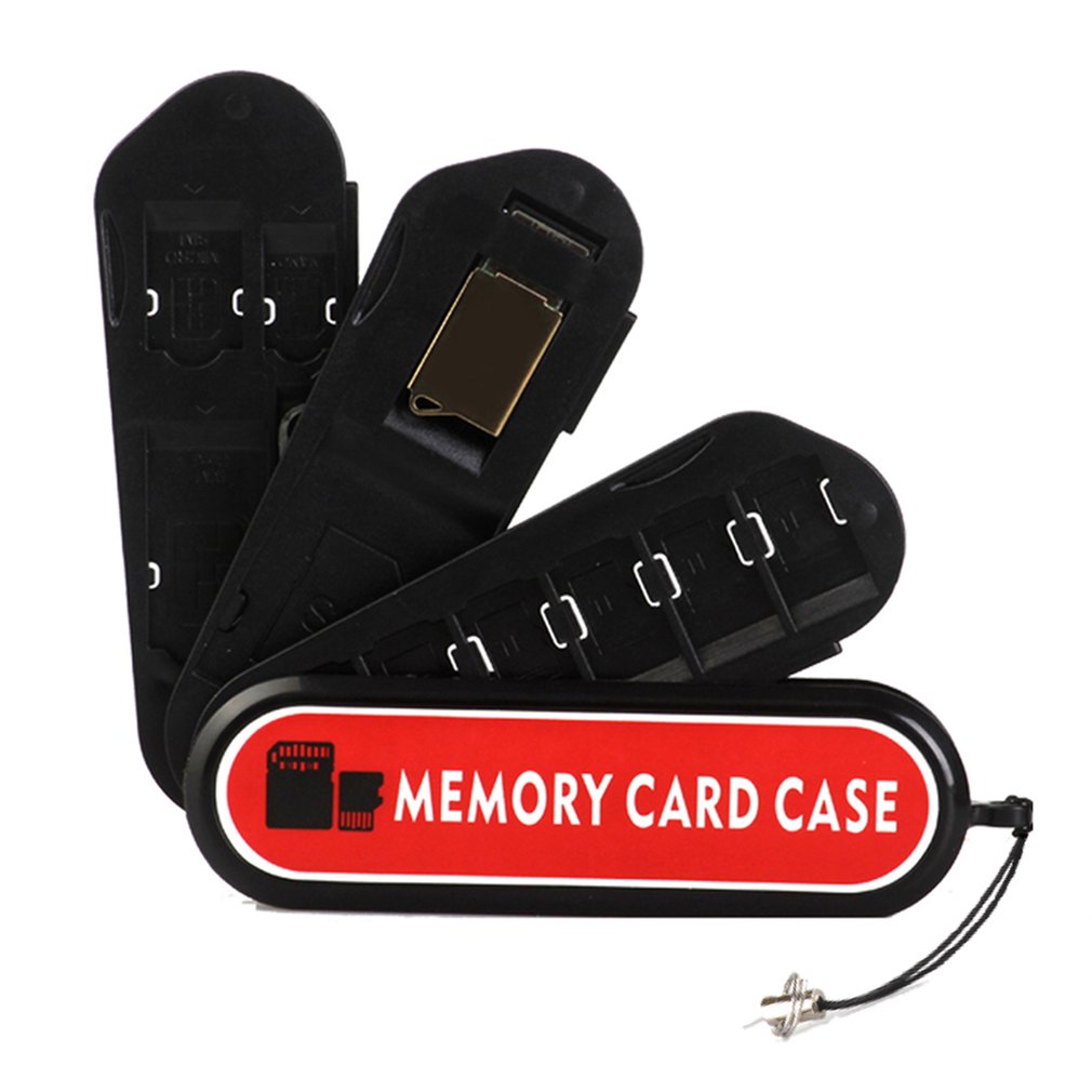 Waterproof Secure Digital Memory Card Case Army Knife Shaped Storage Holder