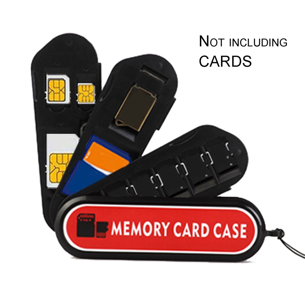 Waterproof Secure Digital Memory Card Case Army Knife Shaped Storage Holder