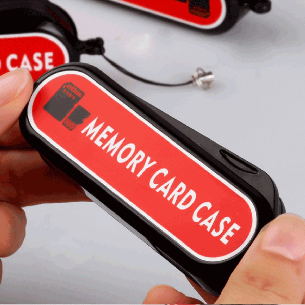 Waterproof Secure Digital Memory Card Case Army Knife Shaped Storage Holder