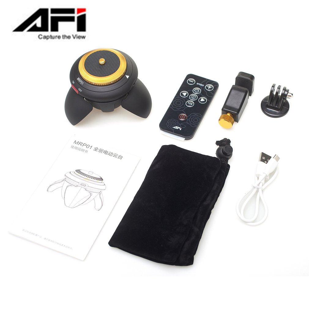 AFI MRP01 Portable Tripod Head 360-Degree Time Lapse Rotation Panorama Head