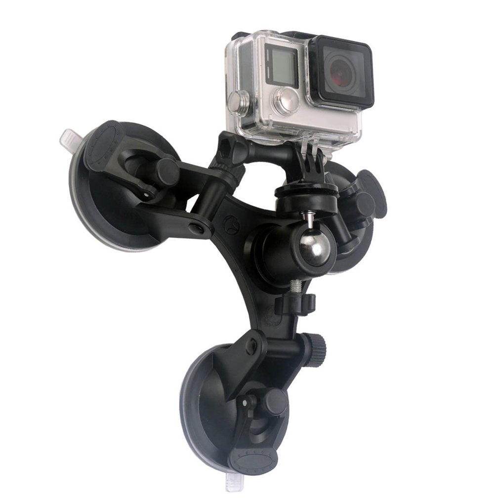 Tripod Suction Cup Mounts Glass Sucker for GoPro Hero / SJ Sport Camera