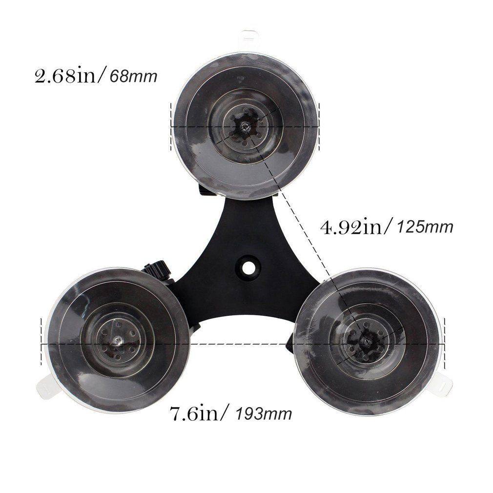 Tripod Suction Cup Mounts Glass Sucker for GoPro Hero / SJ Sport Camera