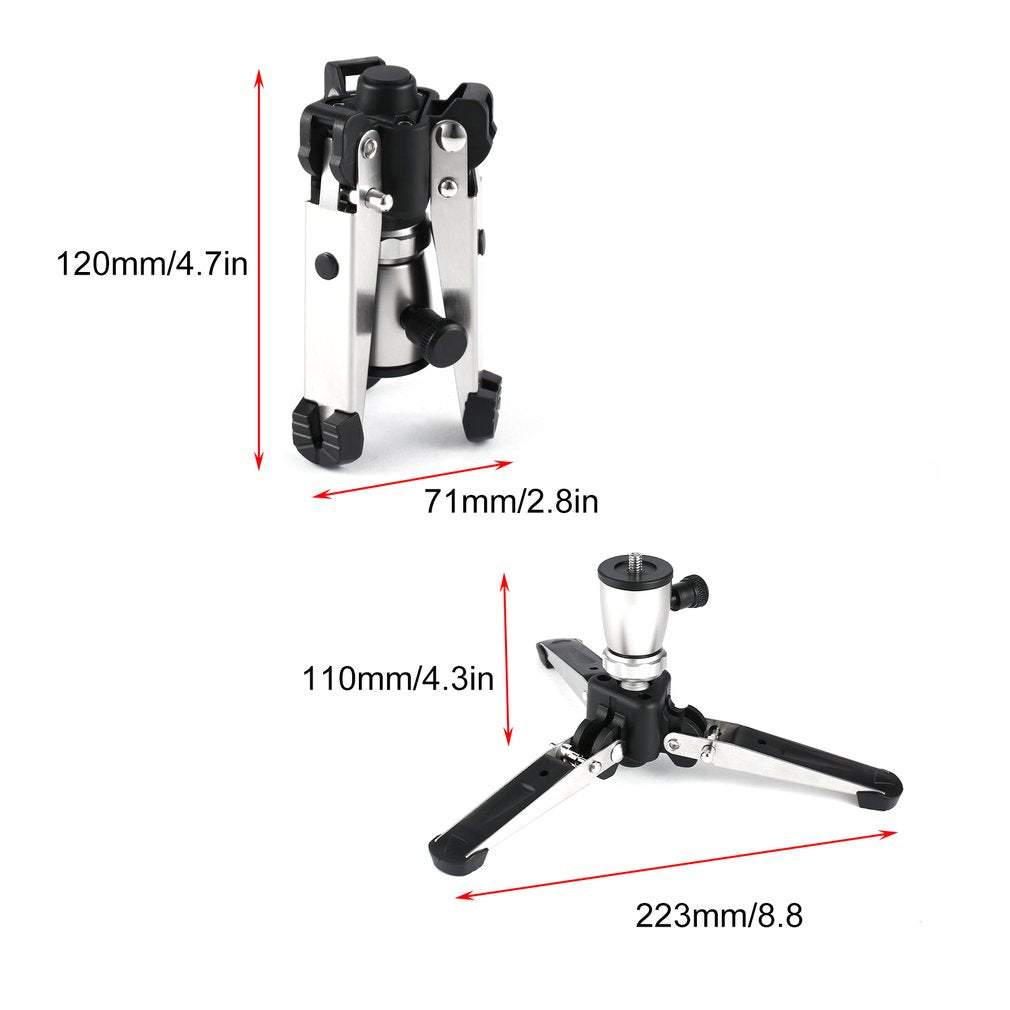 Universal 1/4 3/8 Screw Tripod Monopod Support Stand Base for Digital Camera