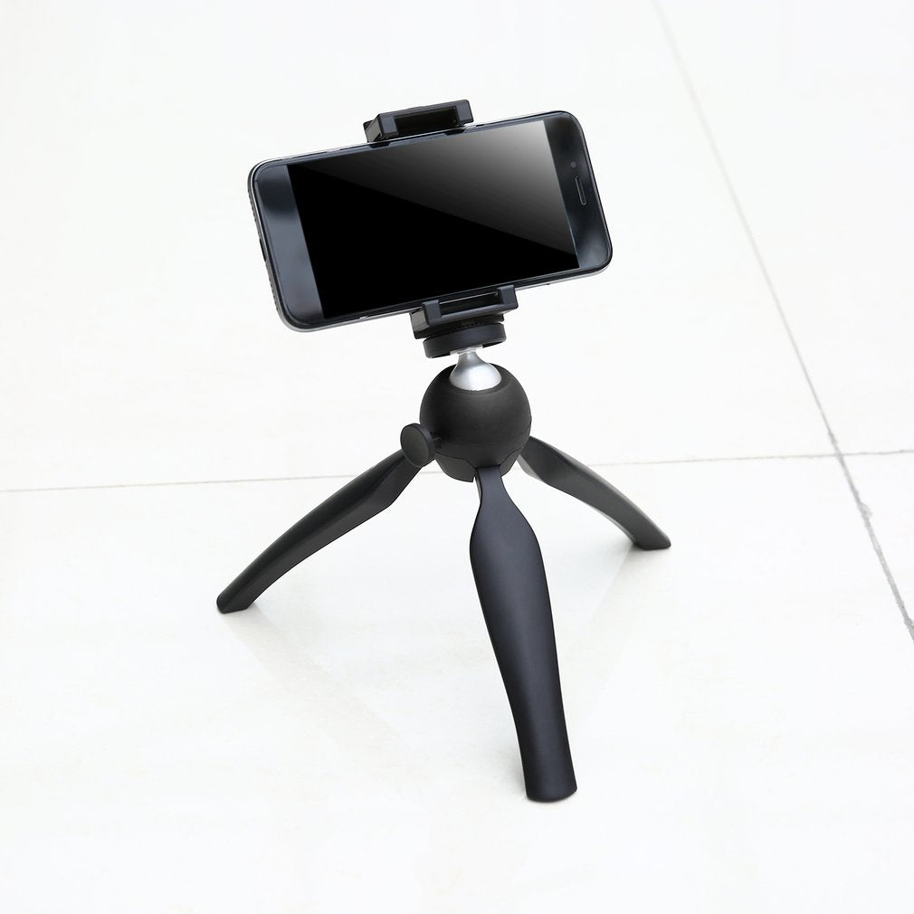 Portable Camera Tabletop Mini Tripod Travel Tripod for Mobile Phone Camera K3 - Black