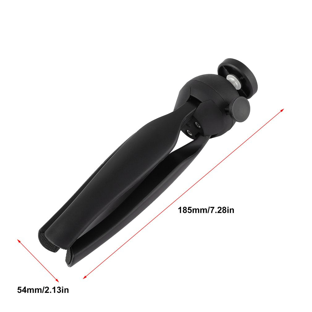 Portable Camera Tabletop Mini Tripod Travel Tripod for Mobile Phone Camera K3 - Black