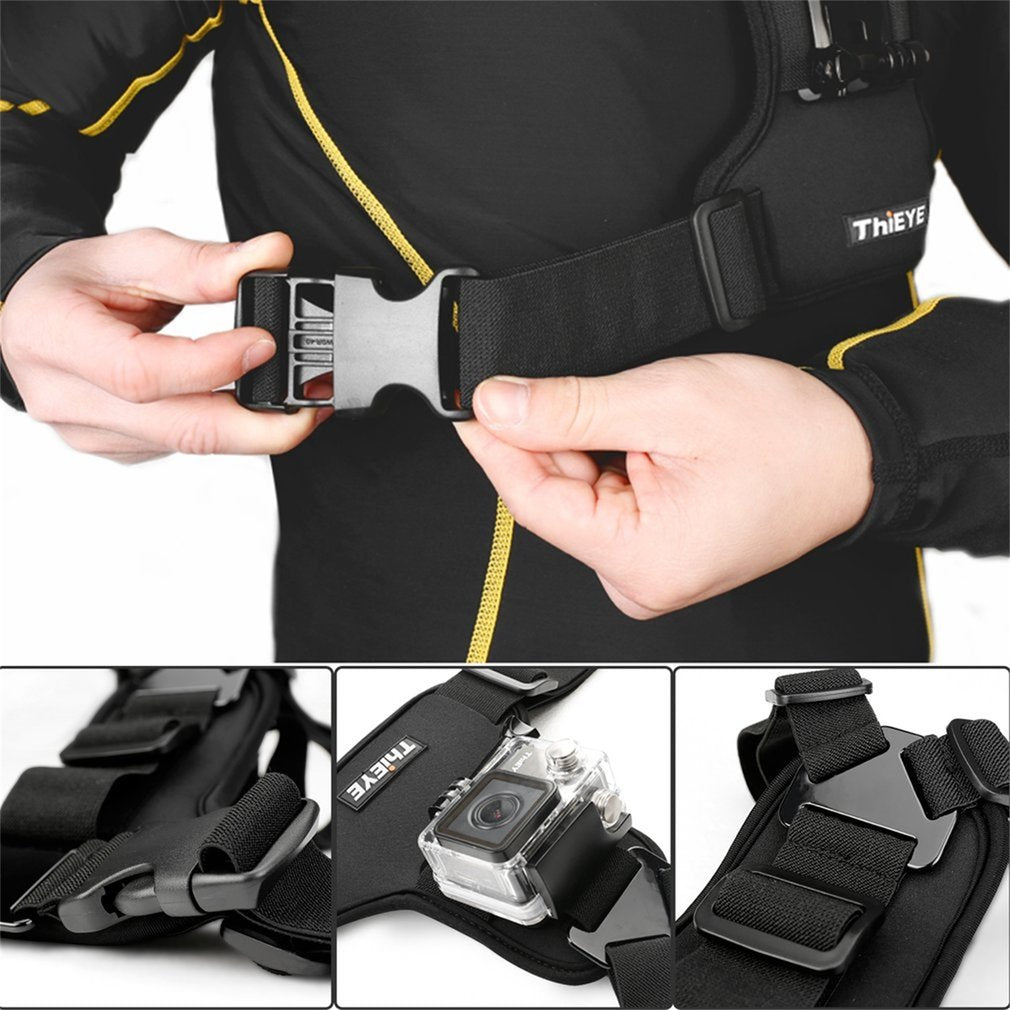 ThiEYE Adjustable Chest Strap DV Mount Band Belt Fix Accessories for Cameras