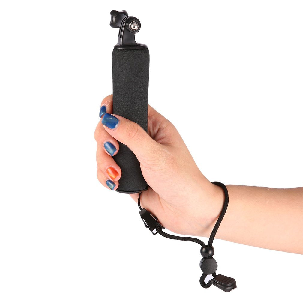 Portable Handheld Floating Handle Grip Mini Tripod Monopod Mount for GoPro Hero 5/ 4 /3+ /3 /2 /1 Self-rods - Black
