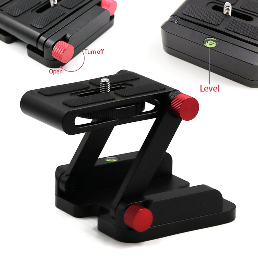 Z-3 Z-Type Foldable Head Flex Z Pan Folding Desktop Quick Release Plate for Camera