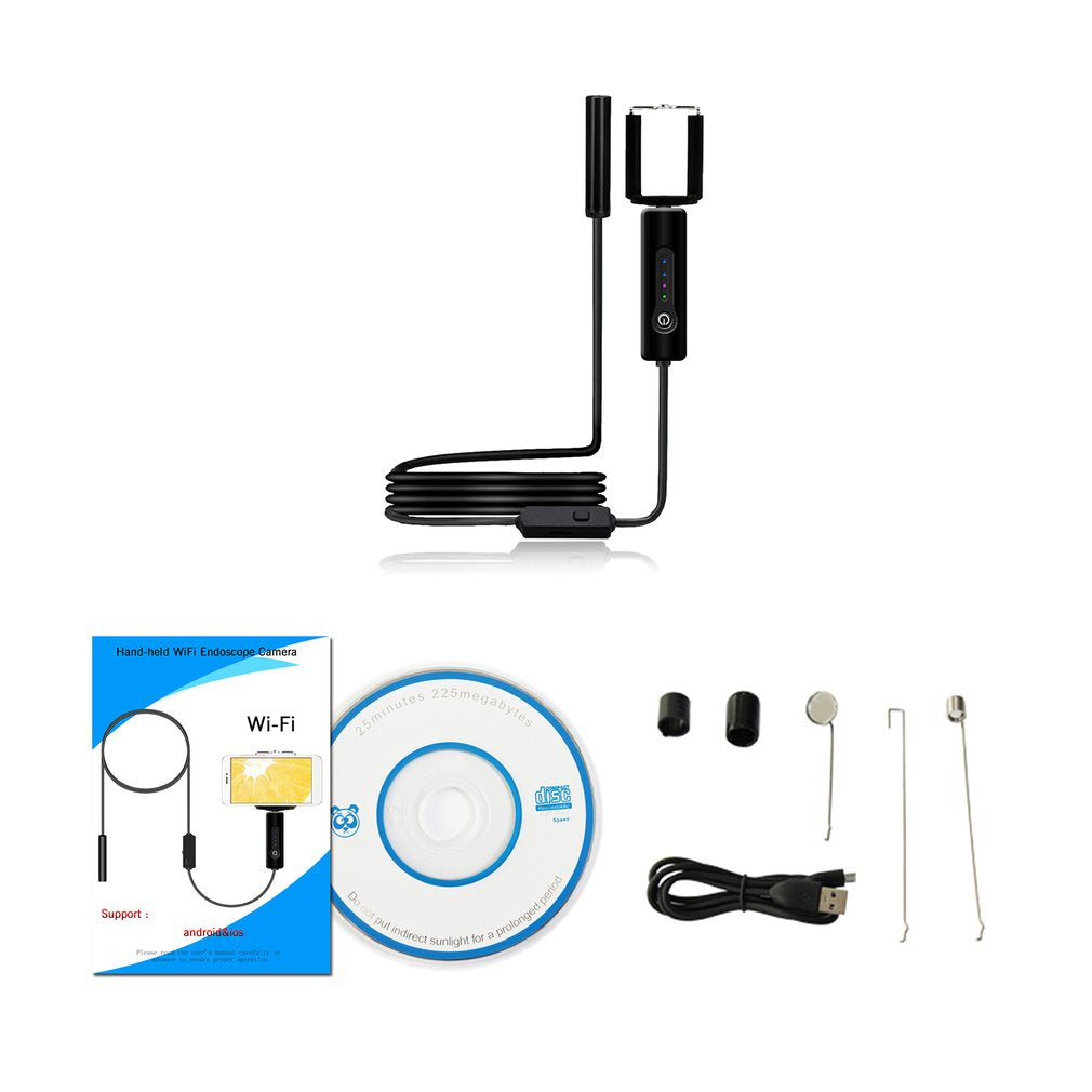 8.0mm 1.3MP Wifi Endoscope Camera IP67 Borescope Camera for Android iPhone