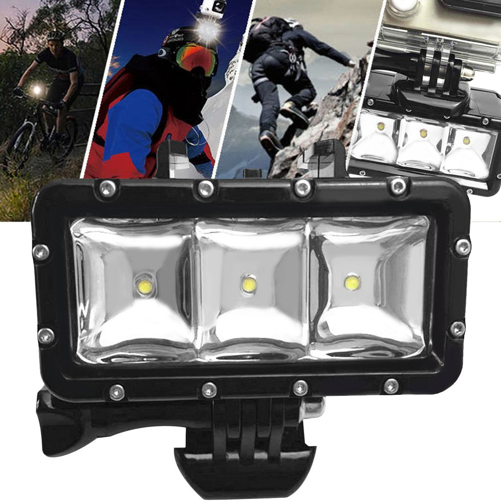 Super Bright LED Fill Light Underwater Diving Waterproof Camera Lamp for GoPro