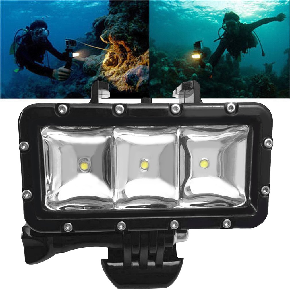 Super Bright LED Fill Light Underwater Diving Waterproof Camera Lamp for GoPro