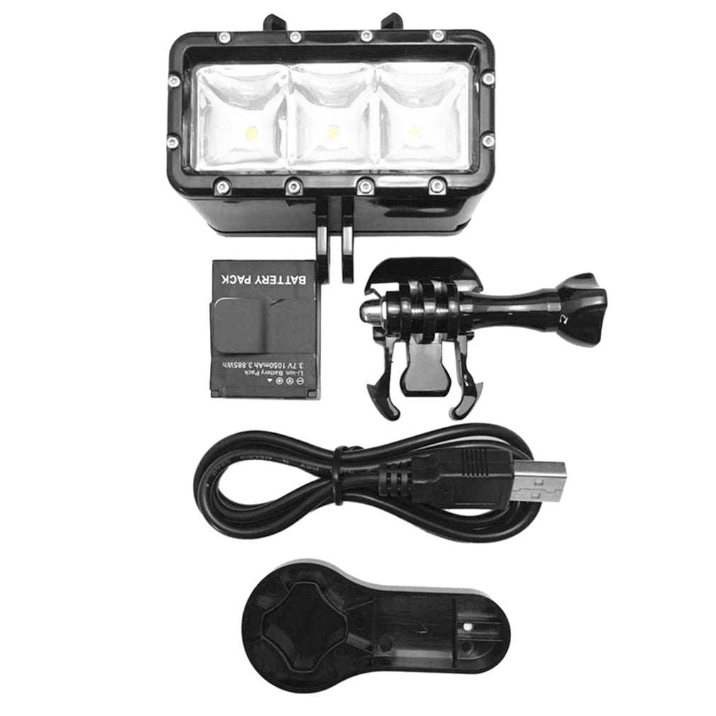 Super Bright LED Fill Light Underwater Diving Waterproof Camera Lamp for GoPro