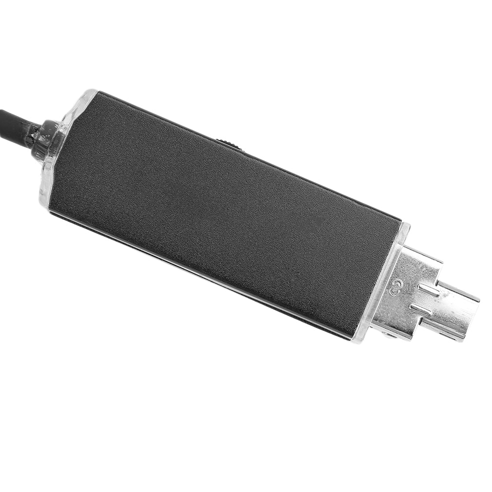 2-in-1 5.5mm Lens Dual Interface Waterproof Endoscope - 1m / Black