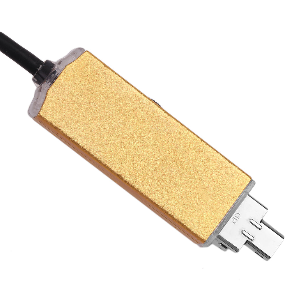 2-in-1 USB Dual Interface Waterproof Endoscope 5.5mm Lens - 2m / Yellow