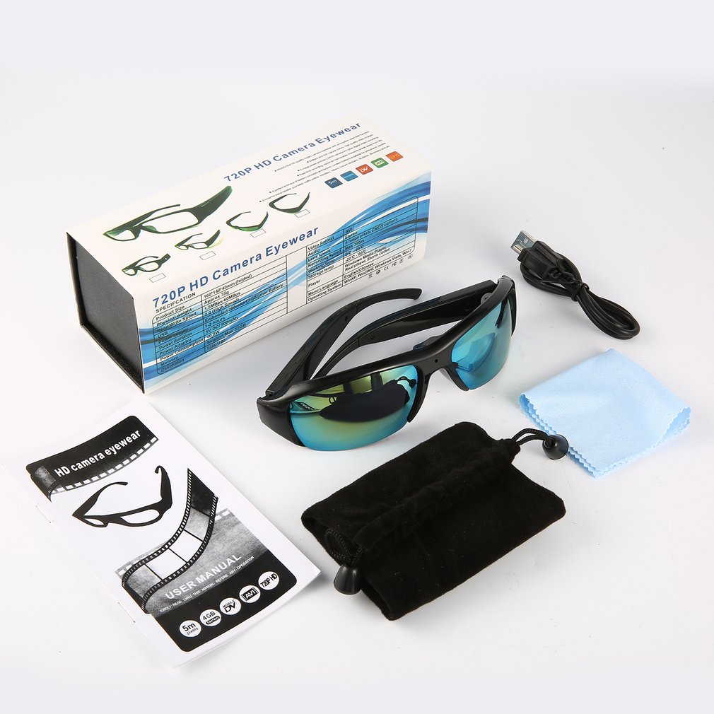 F-3 Portable 720P 5MP High Definition Video Camera Eyewear for Outdoor Sports